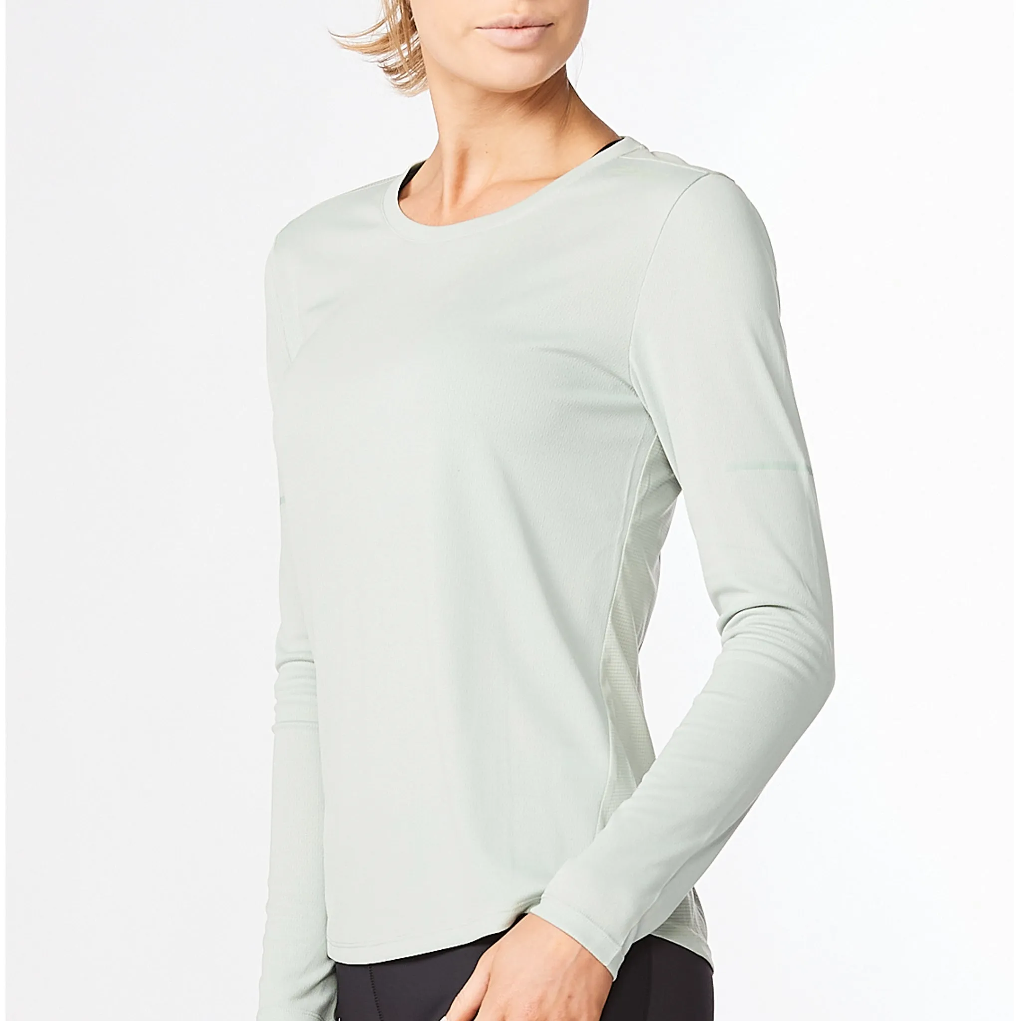2XU Aero Long Sleeve Tee Women's Mineral/ Mineral Reflective
