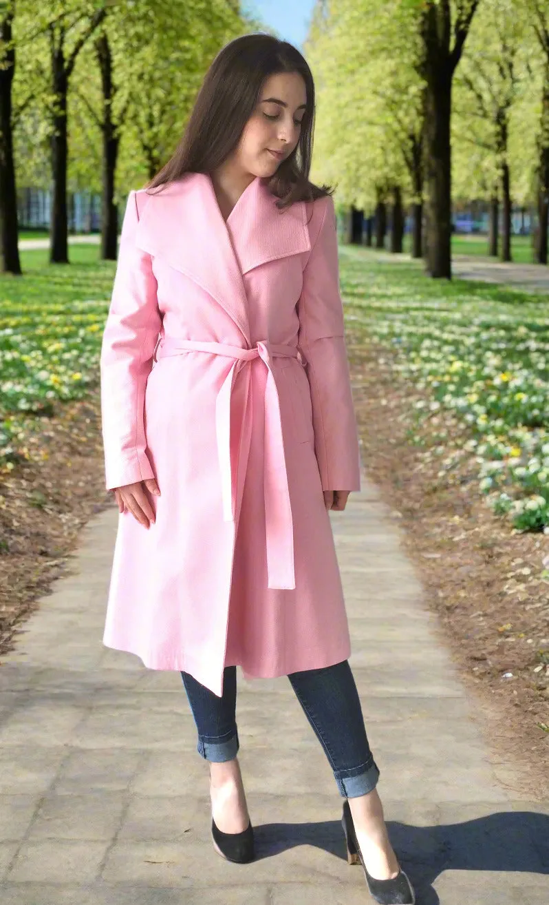 Daniela Wrap Spring Coat - Cotton Blend