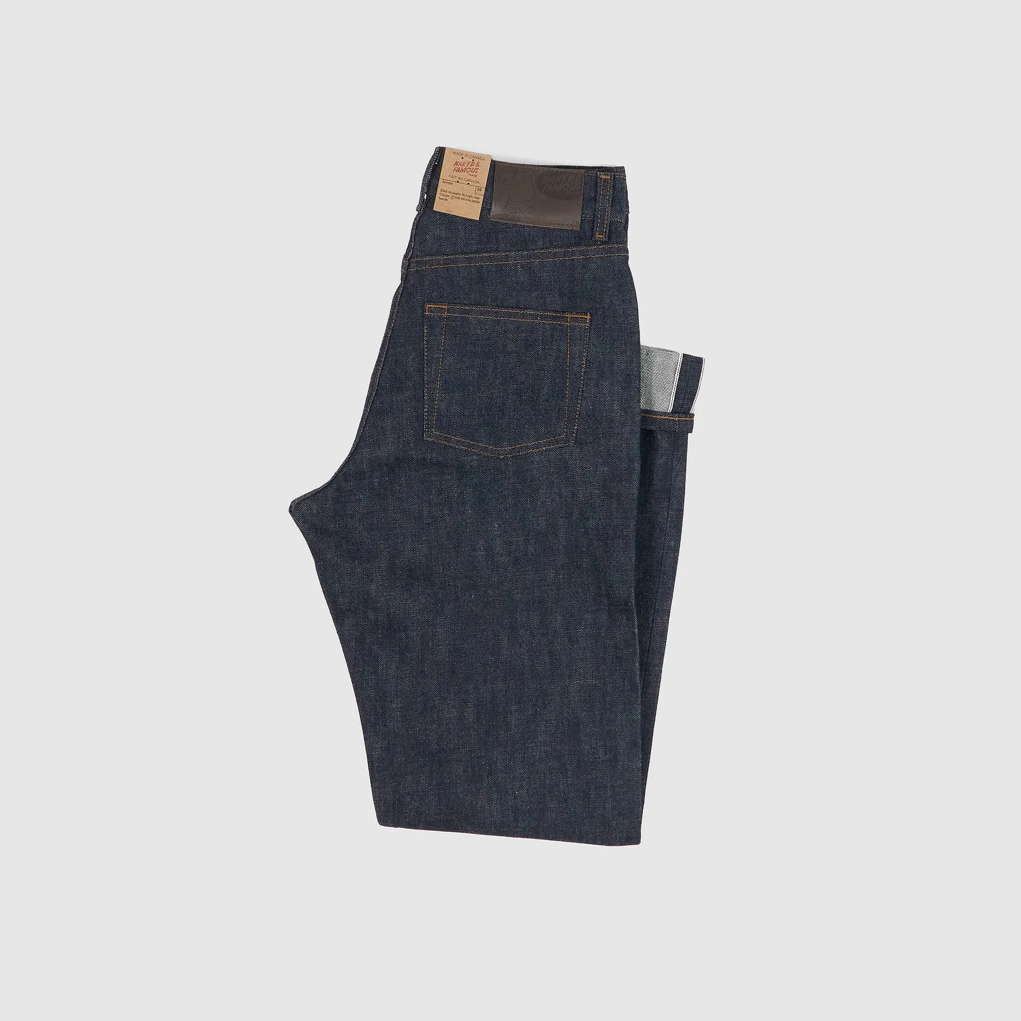Naked & Famous Ladies Blue Wave Selvedge Denim