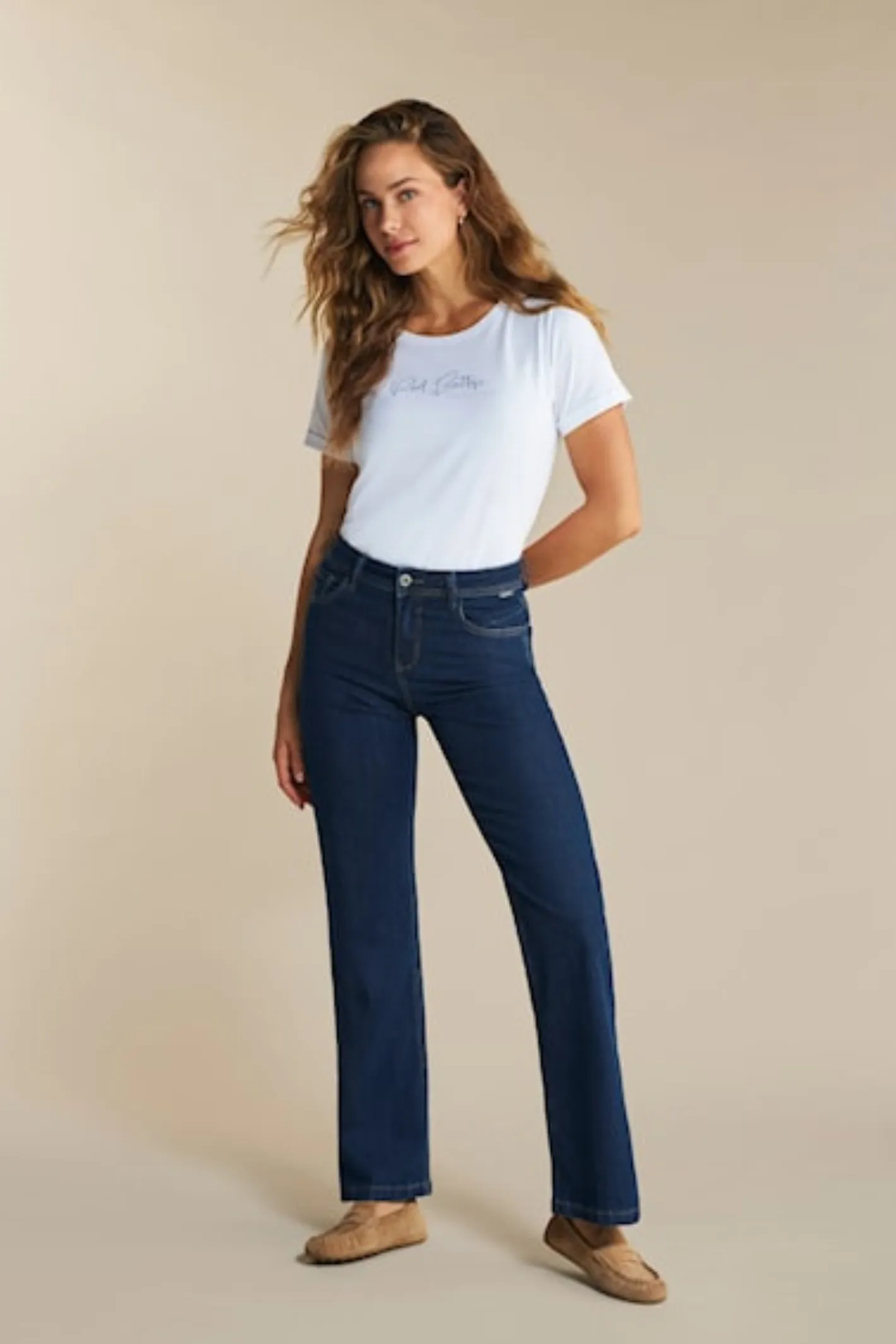 Red Button SRB4334B Colette 5pocket dark stone jeans