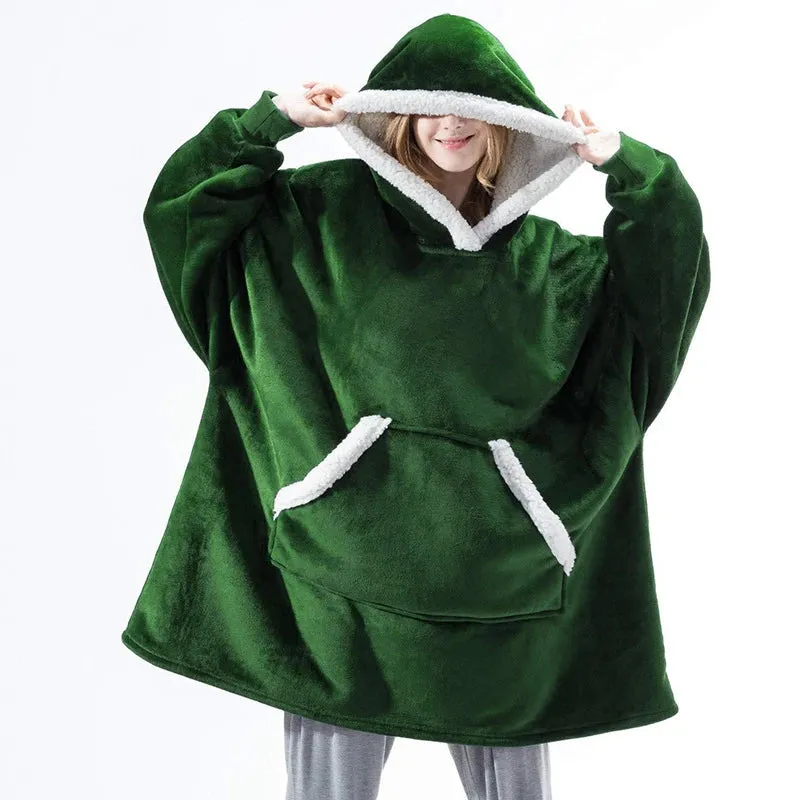 Wensilian Oversized Fleece Hoodie Blanket: Cozy Up in Style